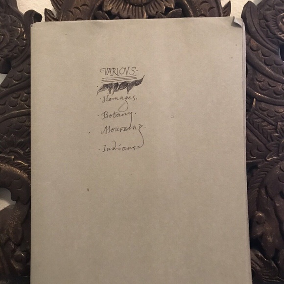 LEONARD BASKIN NATIVE AMERICAN WOLF ROBE ARCHIVE SIGNED ART PAINTING BOOK YALE - Picture 2 of 9